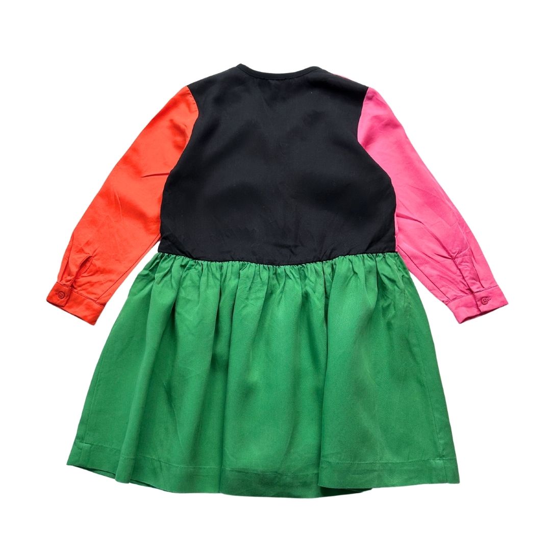 STELLA MCCARTNEY - Robe rose, orange, verte et noire - 5 ans