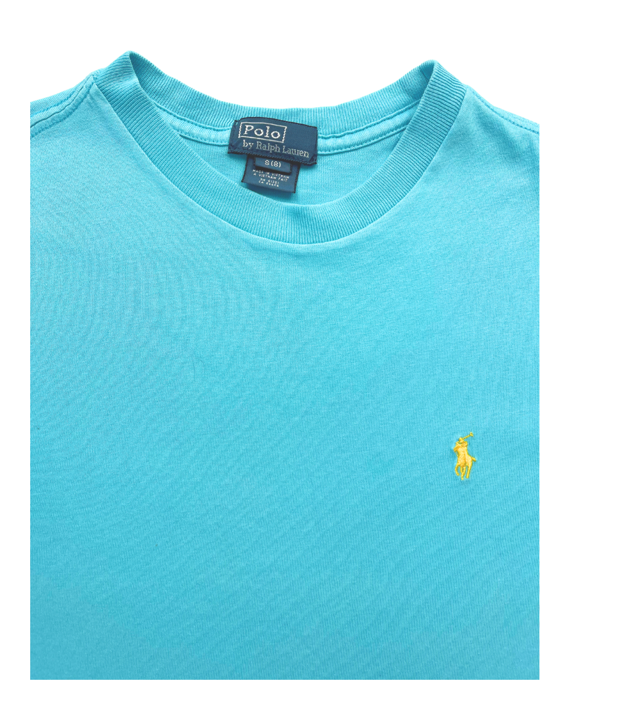 RALPH LAUREN - Tee shirt turquoise - 8 ans