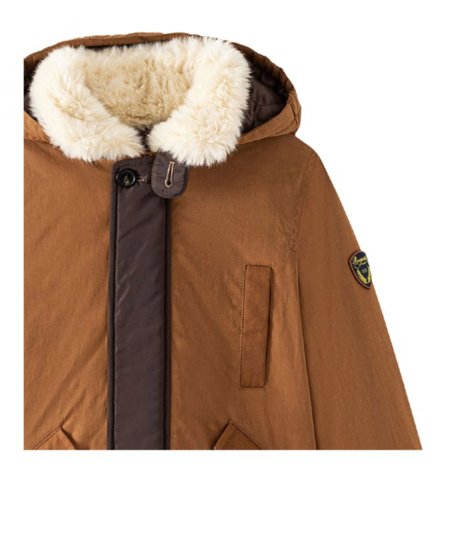 BONPOINT - Parka camel à capuche - 10 ans