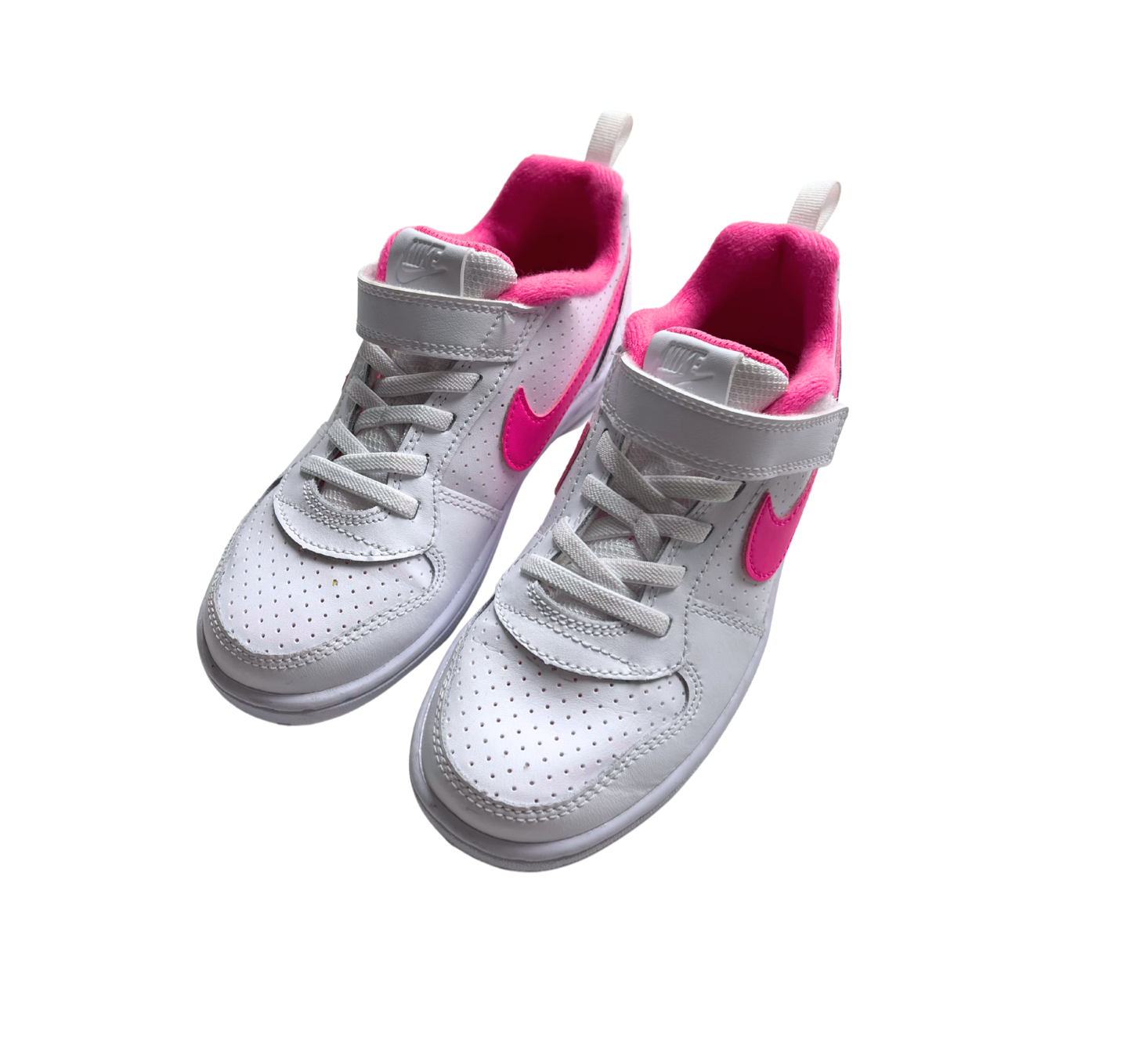NIKE Baskets a scratch blanches logo rose 32