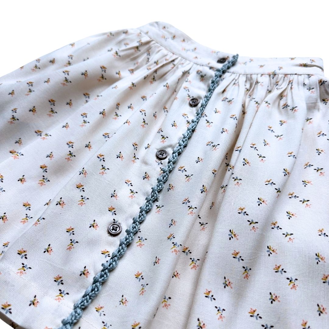 VELVETEEN - Jupe neuve crème à fleurs - 3 ans