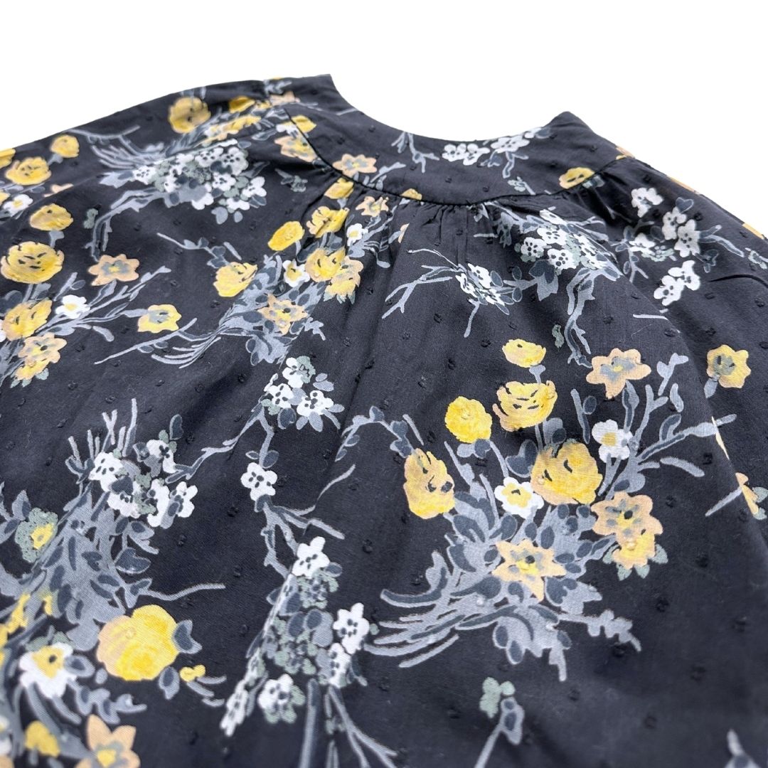 VINTAGE - Navy blue floral dress - 3 years