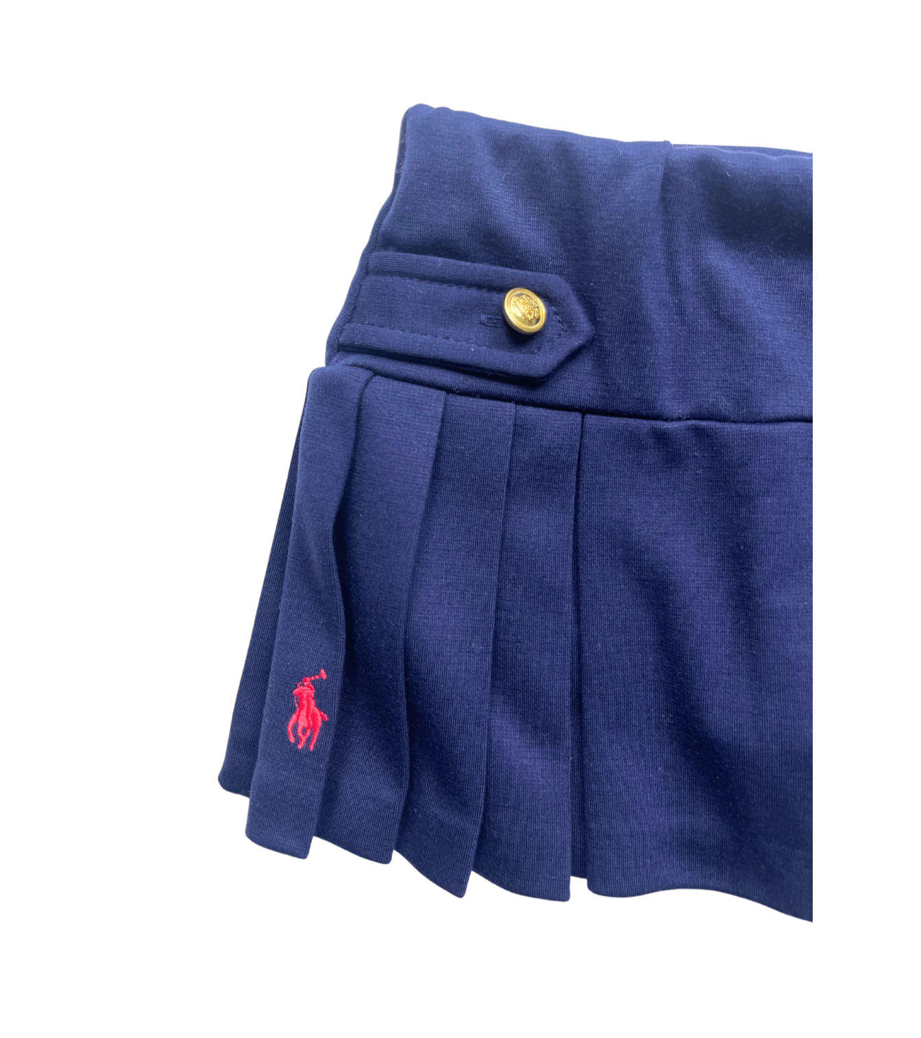 RALPH LAUREN - Jupe short en jersey bleu marine - 6 mois
