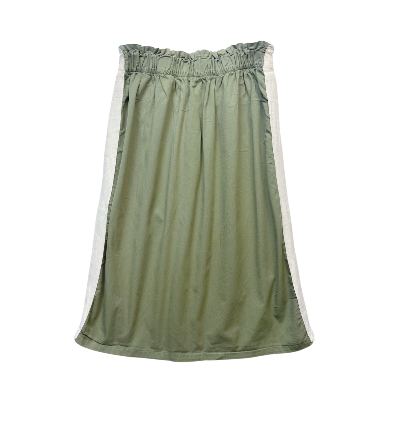 AO76 - Jupe mi-longue kaki - 10 ans