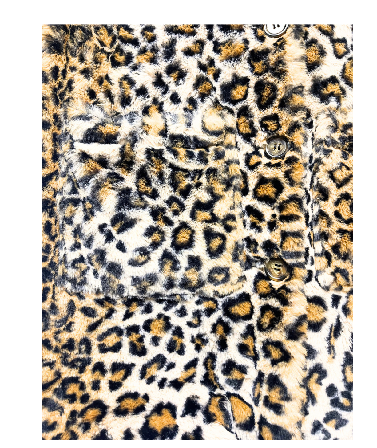 AO76 - Manteau fausse fourrure léopard - 12 ans