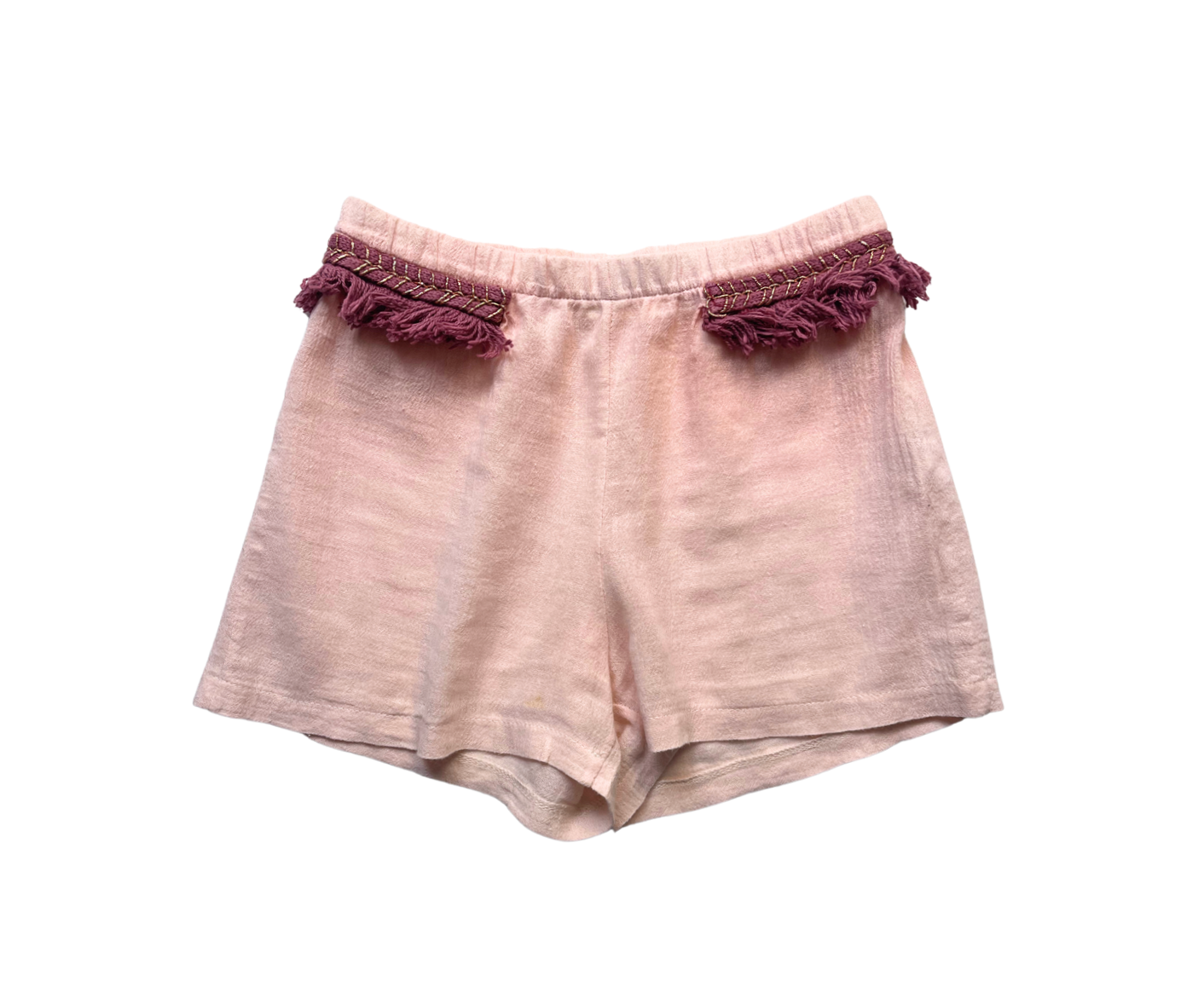 LIVNY - Short fluide rose à franges - 9/10 ans