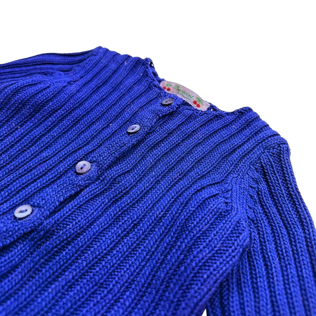 BONPOINT - Cardigan bleu - 6 mois