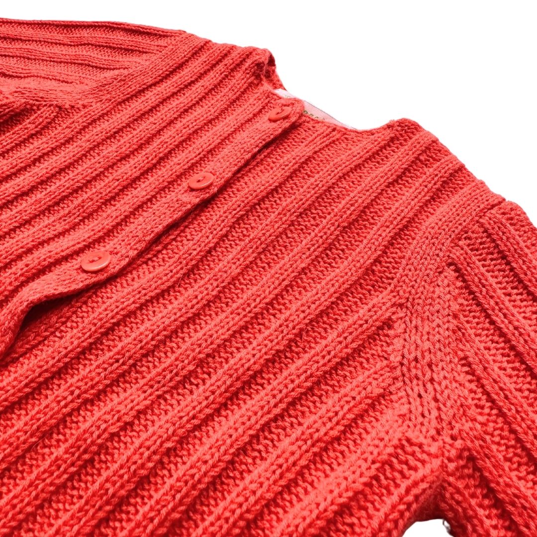 BONPOINT - Cardigan rose en laine et angora neuf - 12 mois