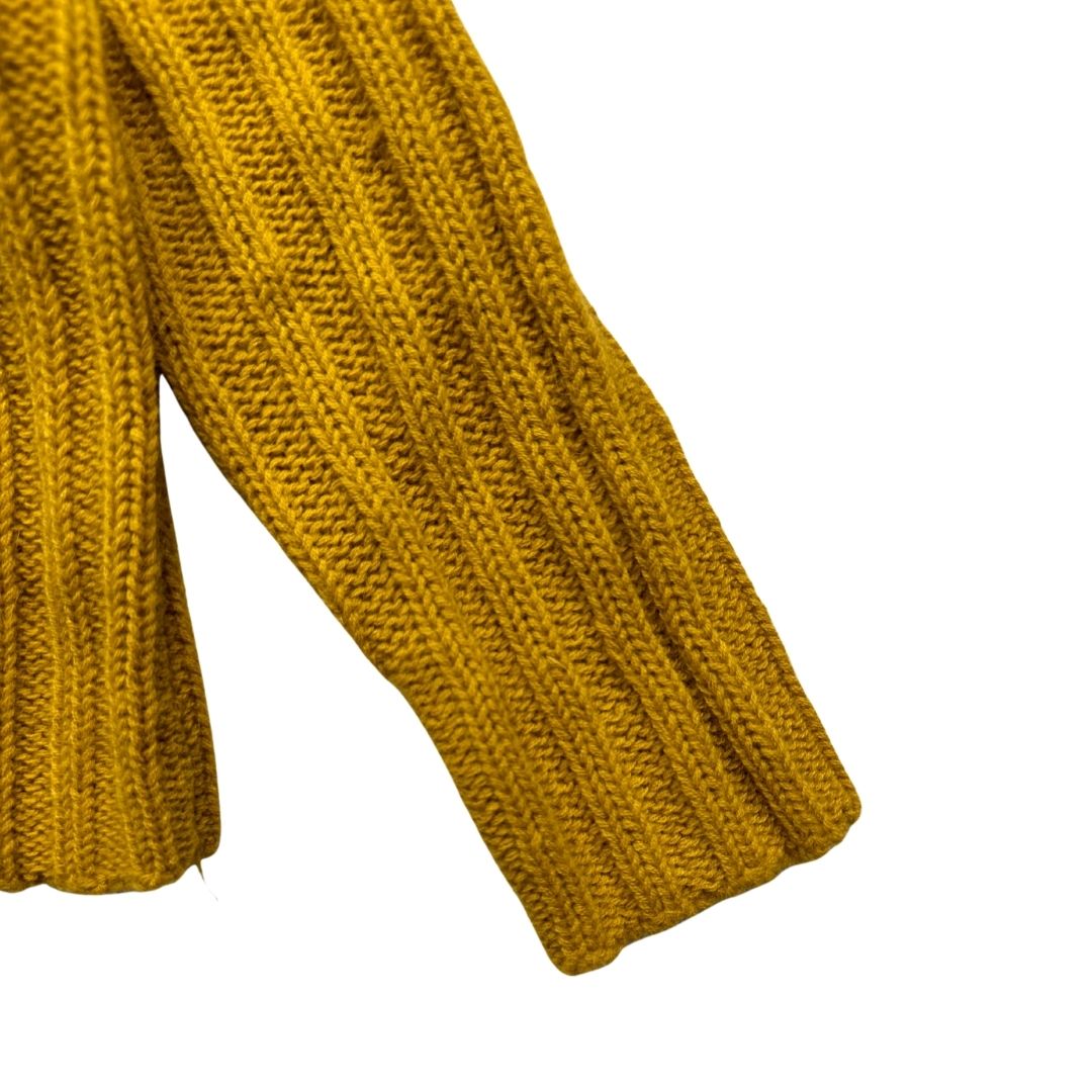BONPOINT - Cardigan moutarde en laine et angora neuf - 12 mois
