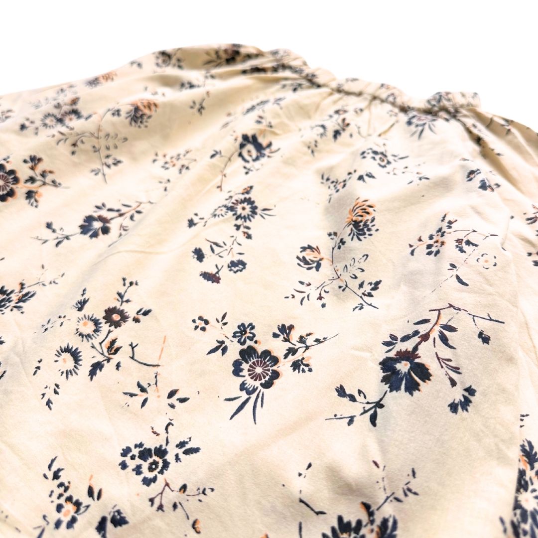 BONPOINT - Cremefarbene Bluse mit Blumenmuster - 2 Jahre