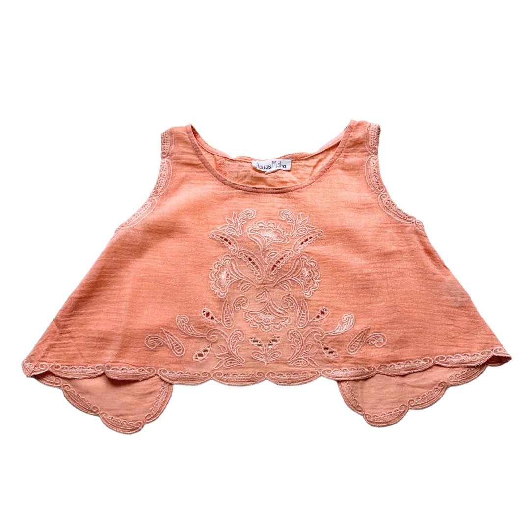 LOUISE Misha - Top rose avec broderies - 2 ans