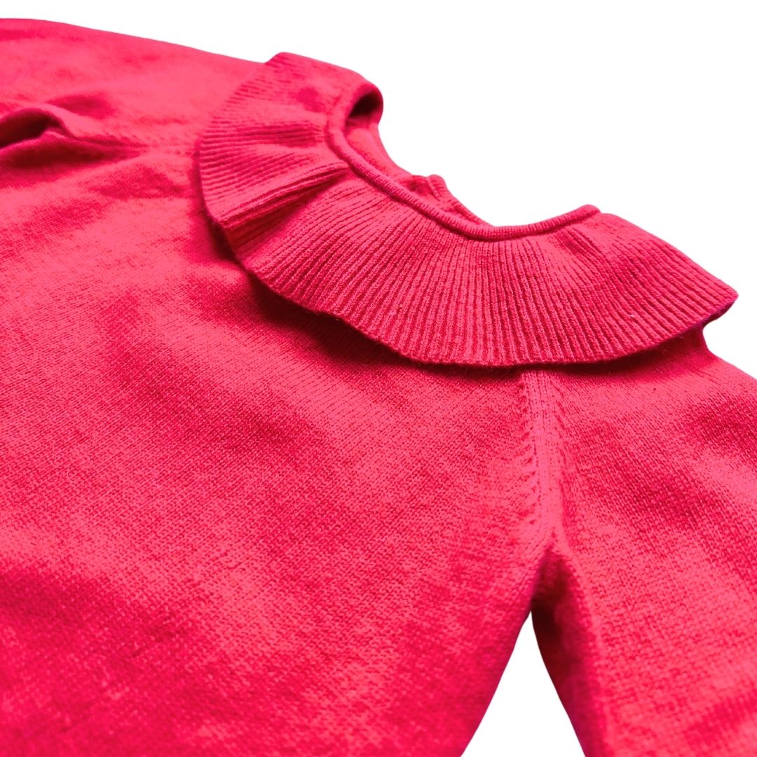 JACADI - Robe rose en laine et cachemire - 12 mois