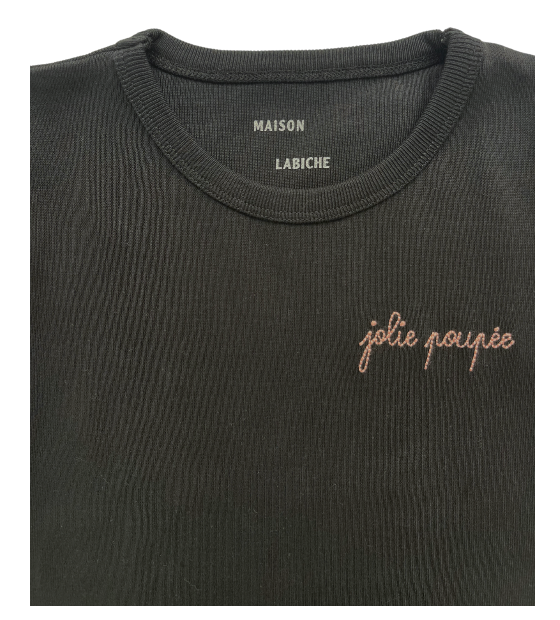 MAISON LABICHE - T-shirt noir "Jolie poupée" - 4 ans