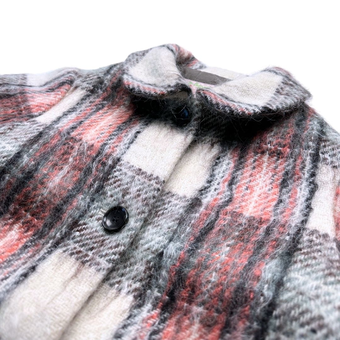 BONPOINT - Manteau écossais en laine - 6 ans