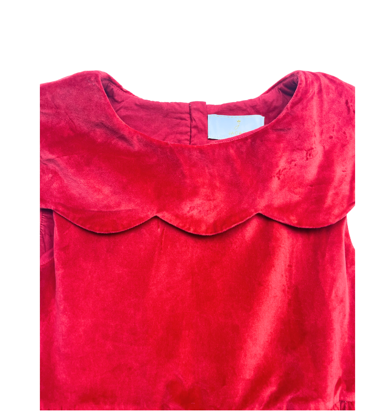 JACADI - Robe en velours rouge - 10 ans