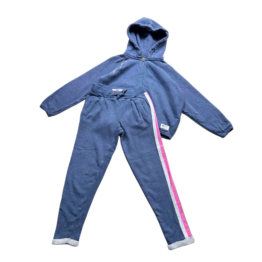 AO76 - Ensemble jogging et veste zippée bleu - 6 ans