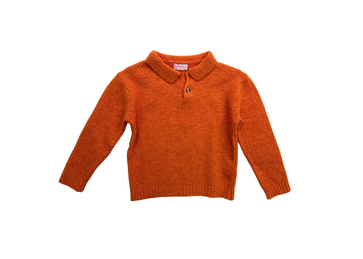 LA COQUETA - Pull en laine orange - 2 ans