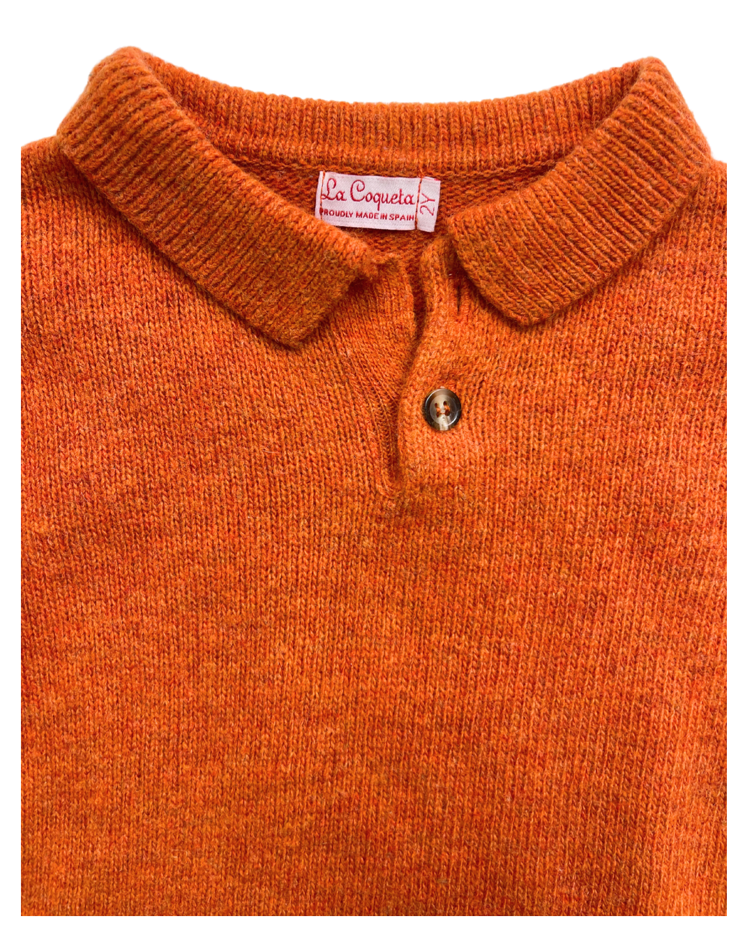 LA COQUETA - Pull en laine orange - 2 ans