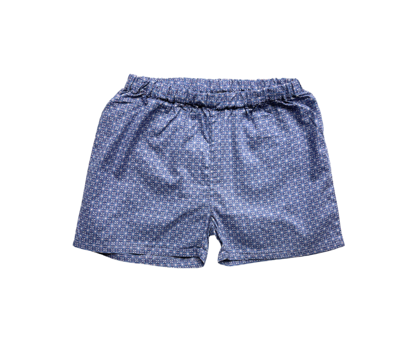 CARAMEL - Short bleu en coton à motifs - 2 ans