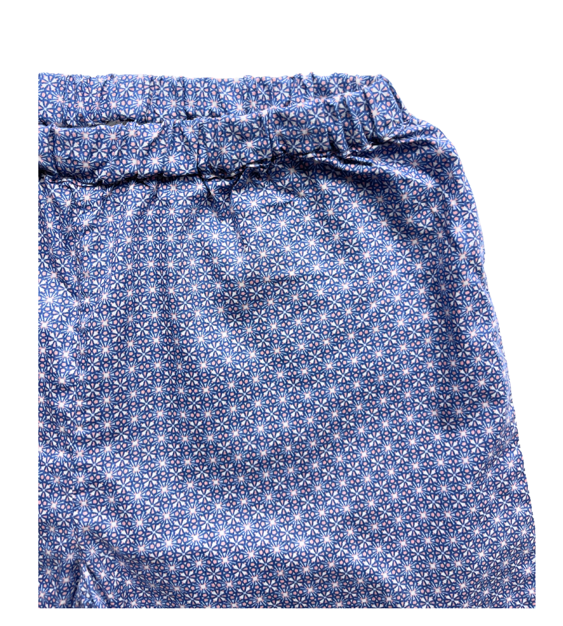CARAMEL - Short bleu en coton à motifs - 2 ans