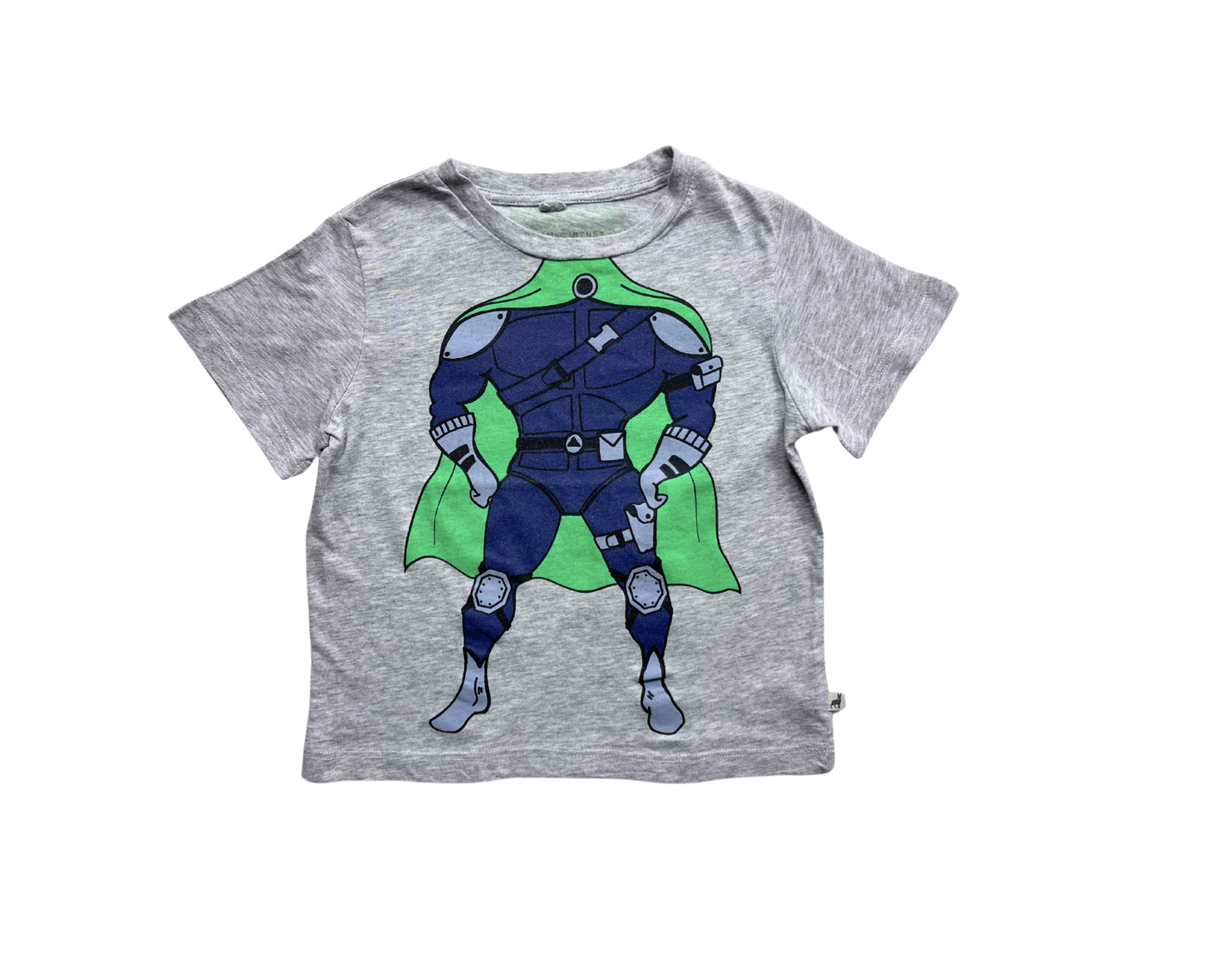 STELLA MCCARTNEY - T shirt gris corps de super hero - 3 ans