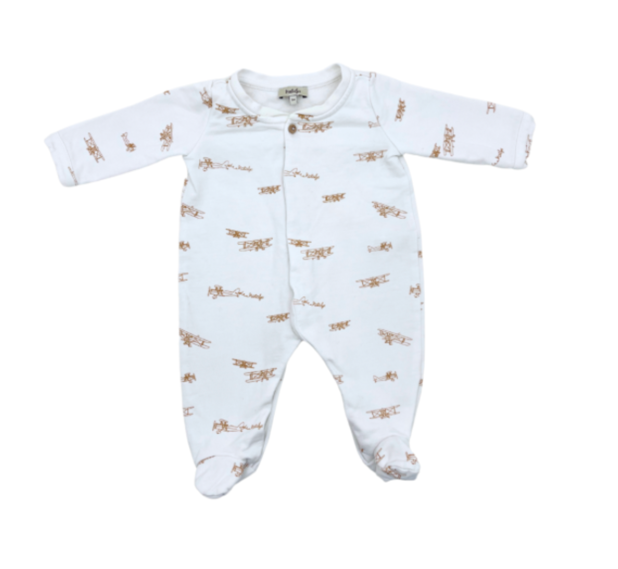 NATALYS - Airplane print romper - 1 month