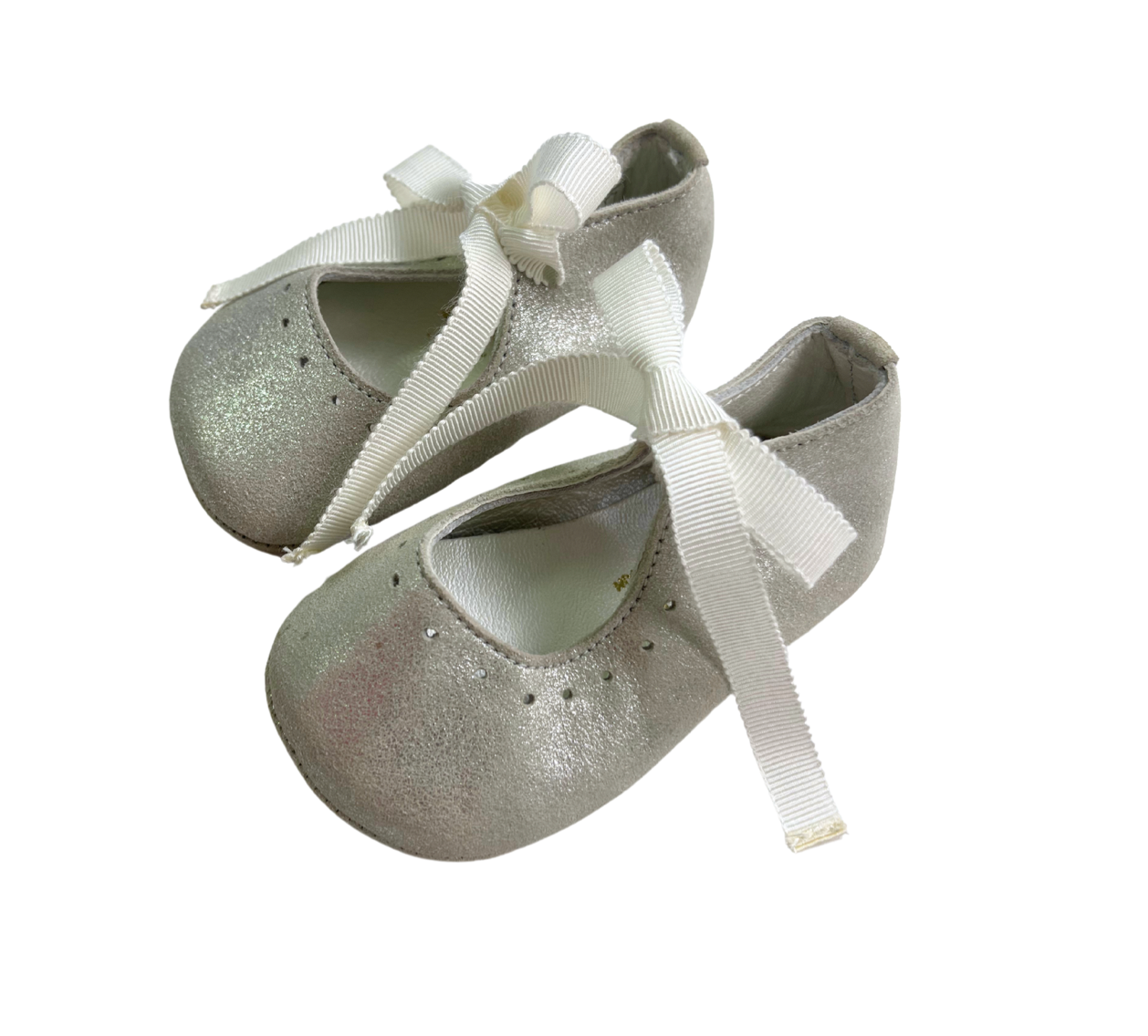BONPOINT - Grey glitter ballerina slippers - 17