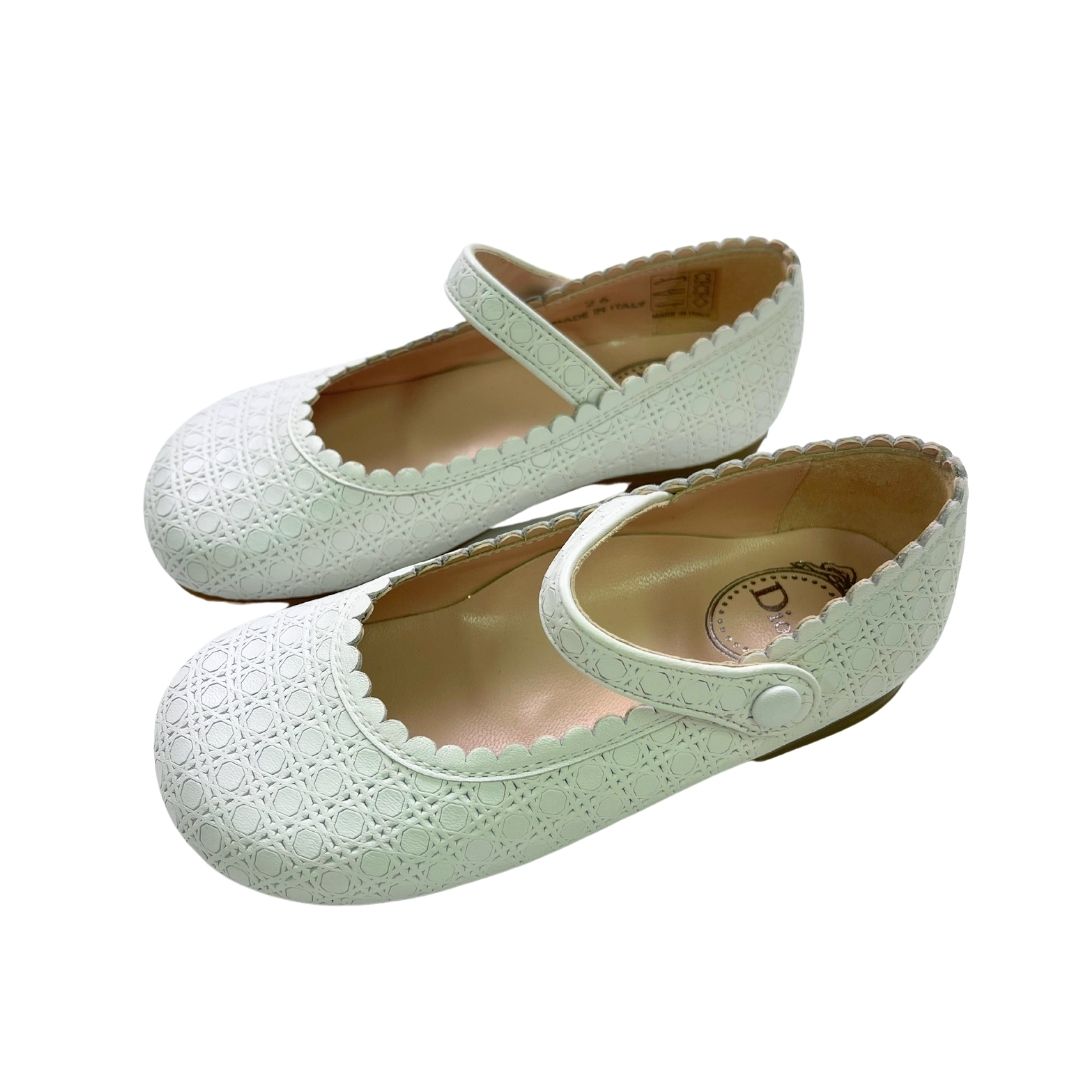 DIOR - ballerines blanches à relief - 26