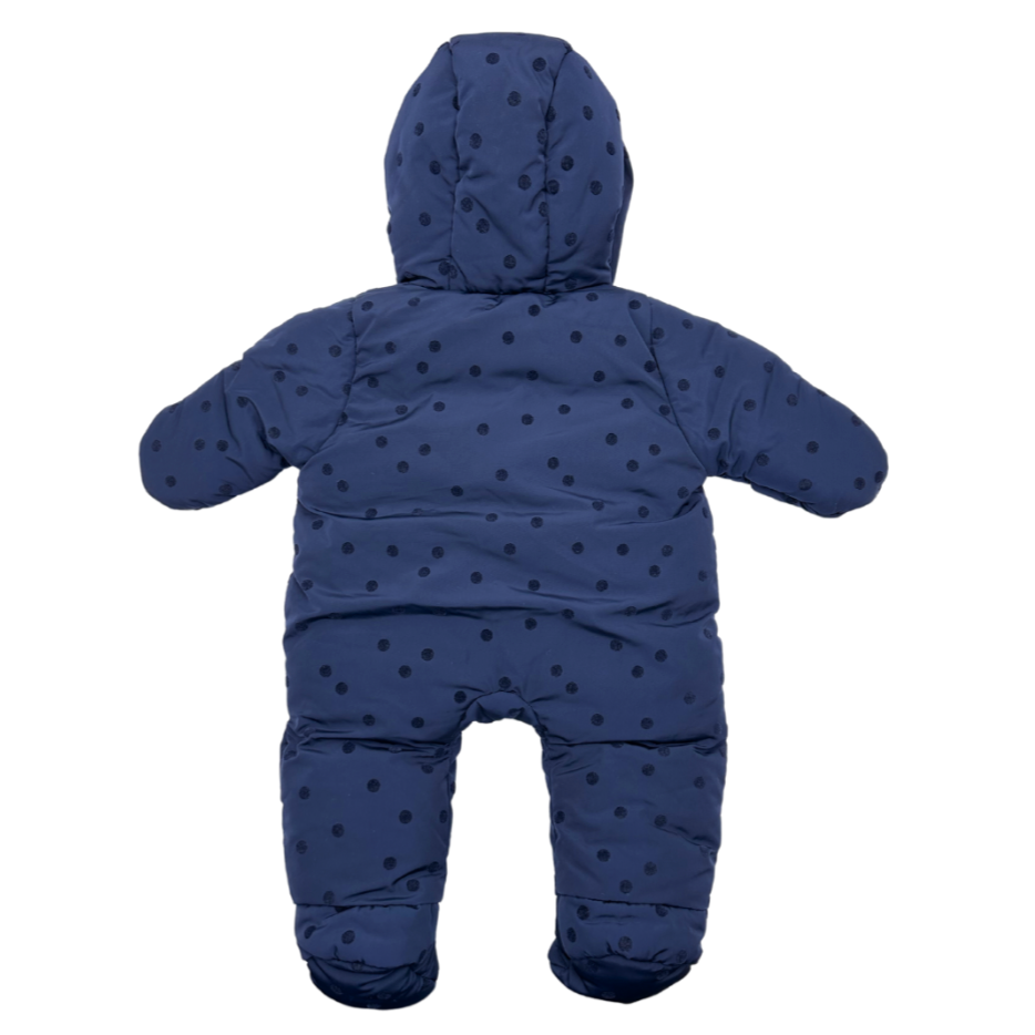 JACADI - Blue polka dot jumpsuit - 1 month