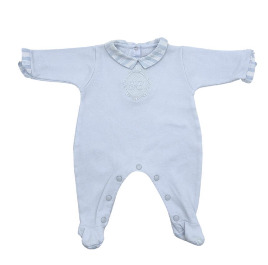 TARTINE & CHOCOLAT - Pyjama blanc brodé - 1 mois