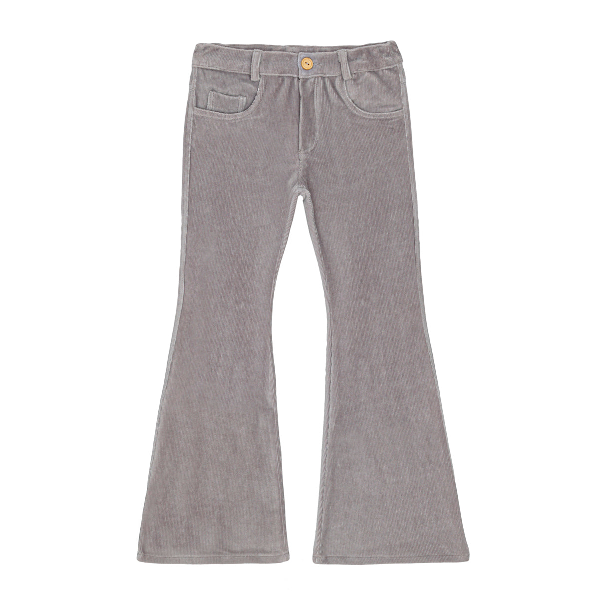 LITTLE HEDONIST - Pantalon neuf en velours côtelé gris - 2 ans