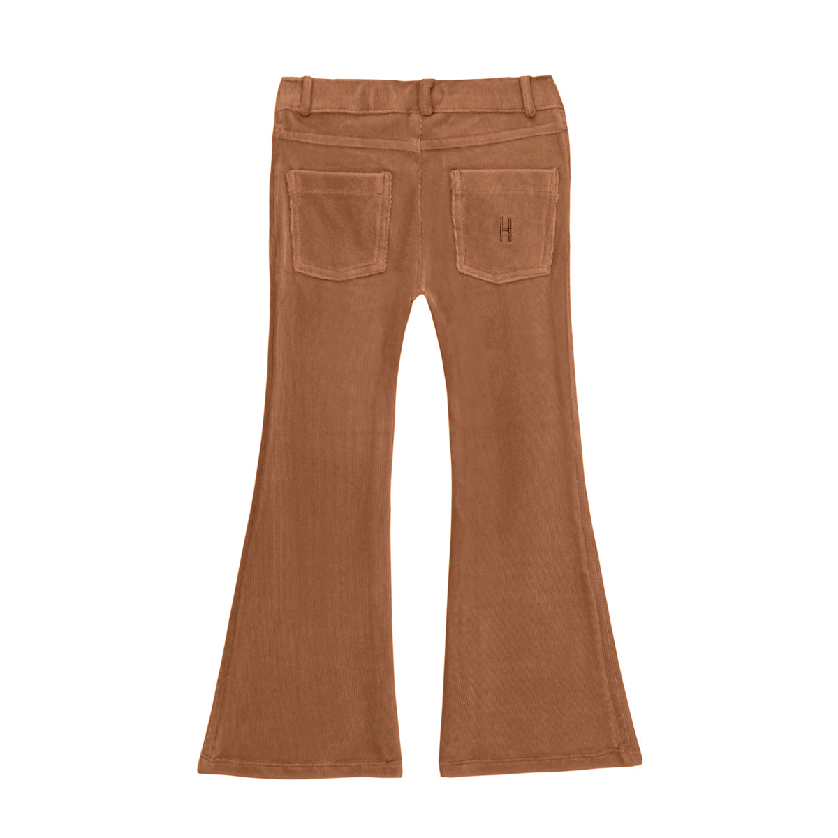 LITTLE HEDONIST - Pantalon neuf en velours côtelé marron