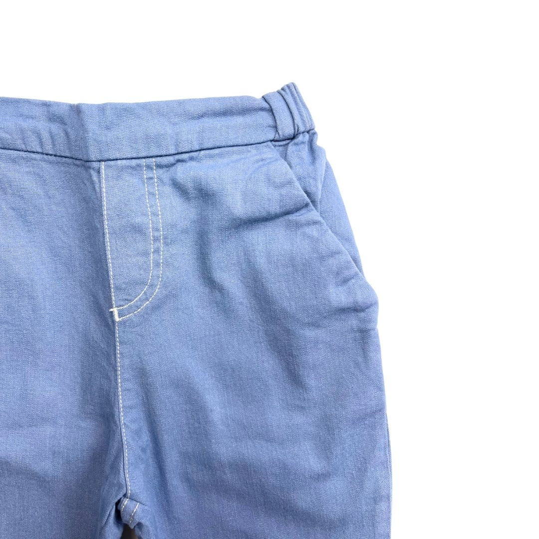 BONPOINT - Pantalon bleu en coton - 4 ans