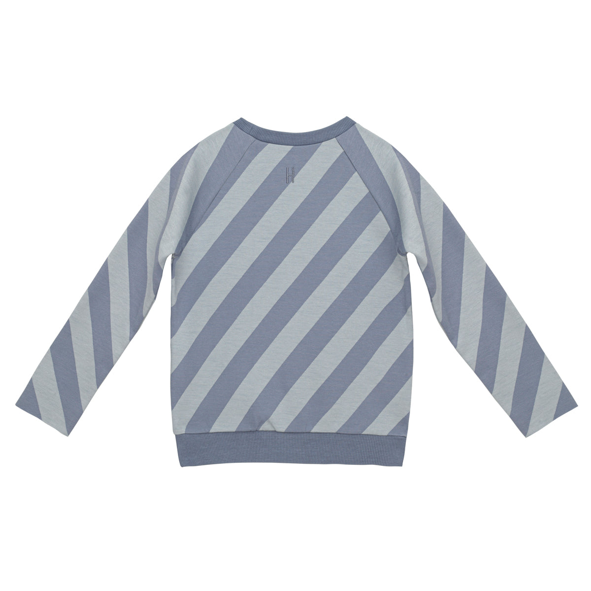 LITTLE HEDONIST - Pull minimaliste bleu et violet neuf - 3 mois