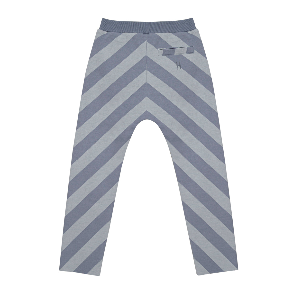 LITTLE HEDONIST - Pantalon à rayures violet et bleu neuf - 12 mois