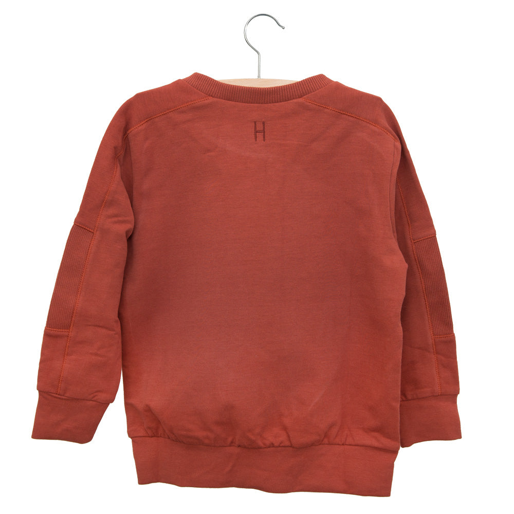 LITTLE HEDONIST -  Sweat rouge neuf - 3 mois