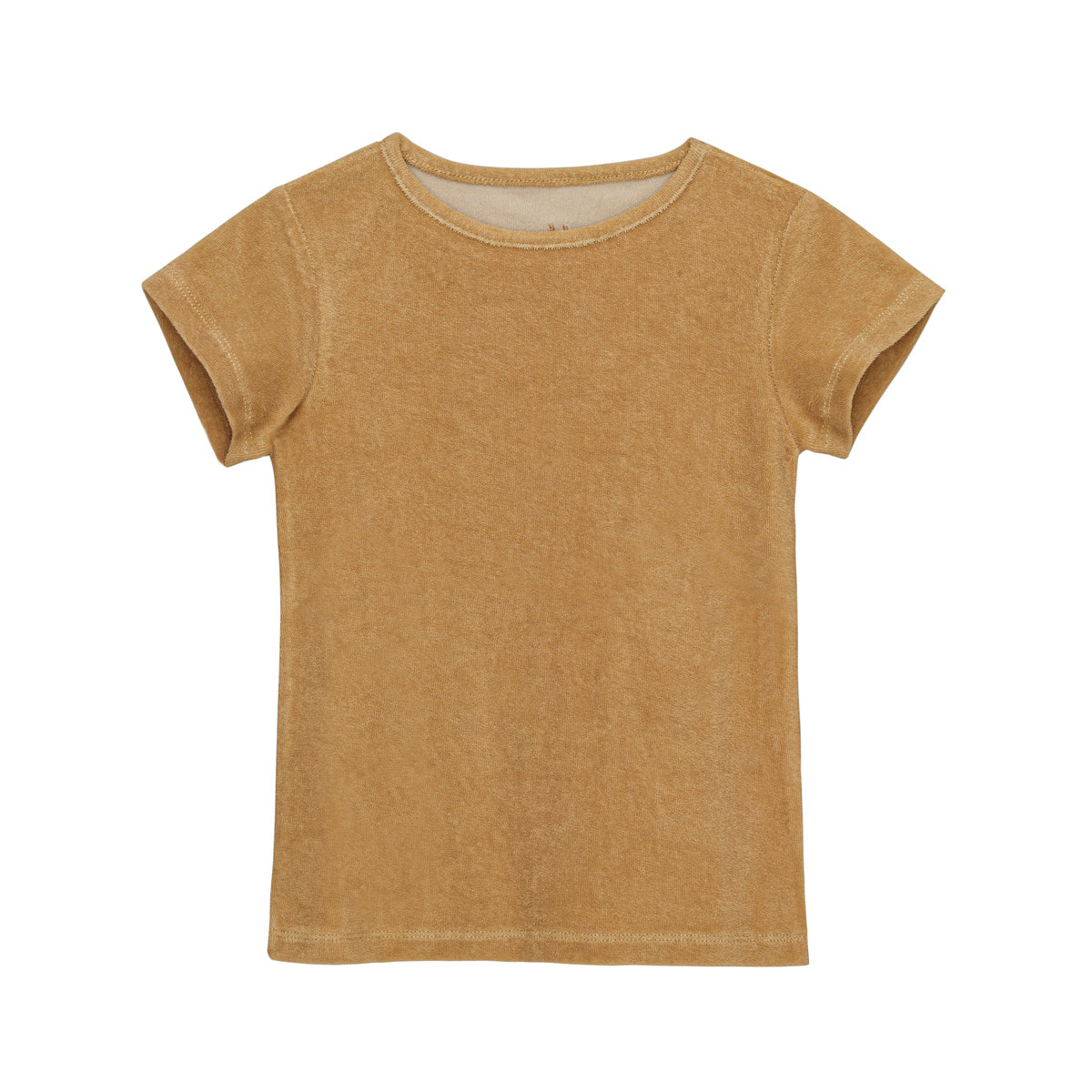 LITTLE HEDONIST -  T-shirt en éponge marron neuf - 12 mois