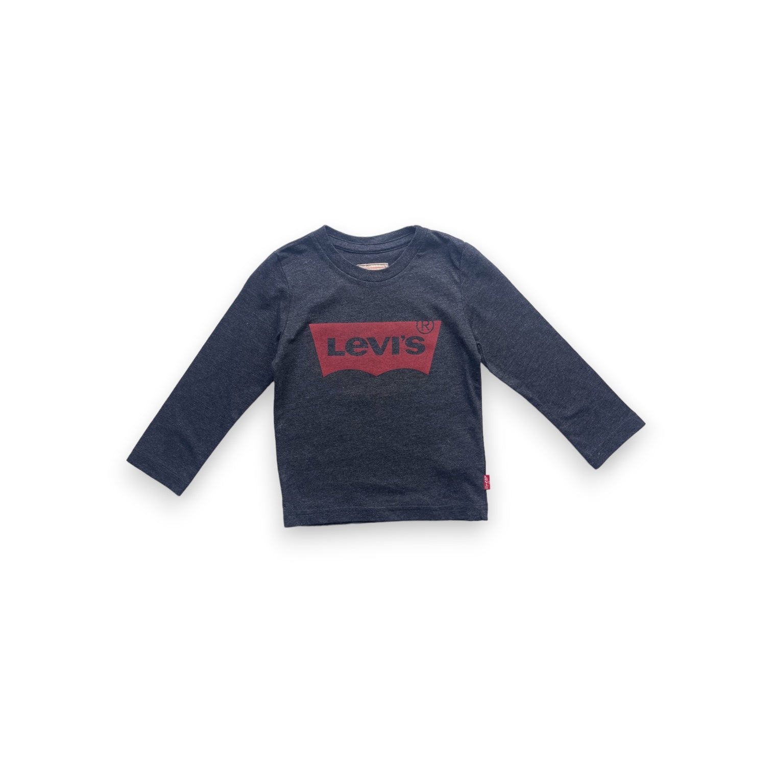 LEVI’S - Tshirt  gris foncé logo rouge - 2 ans