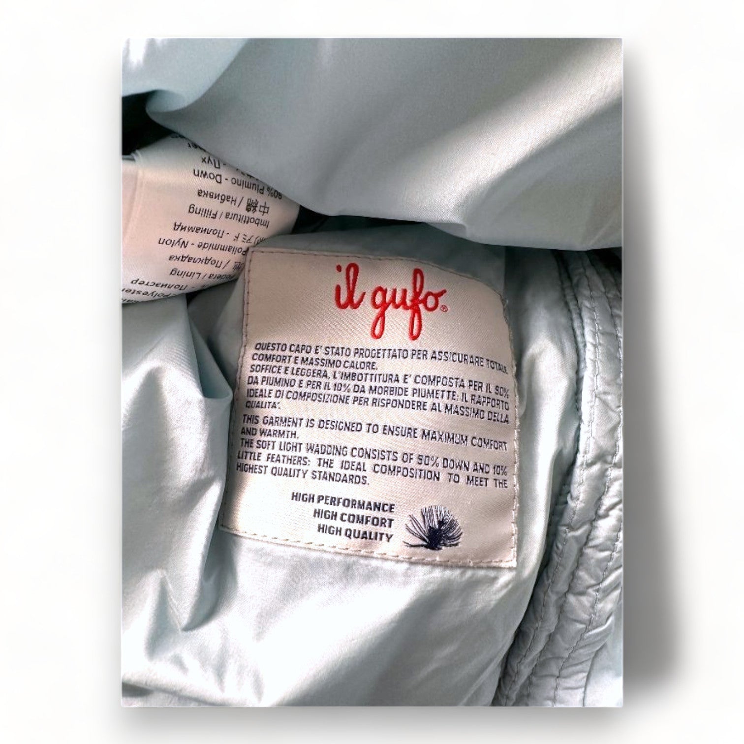 IL GUFO - Blue down jacket - 8 years