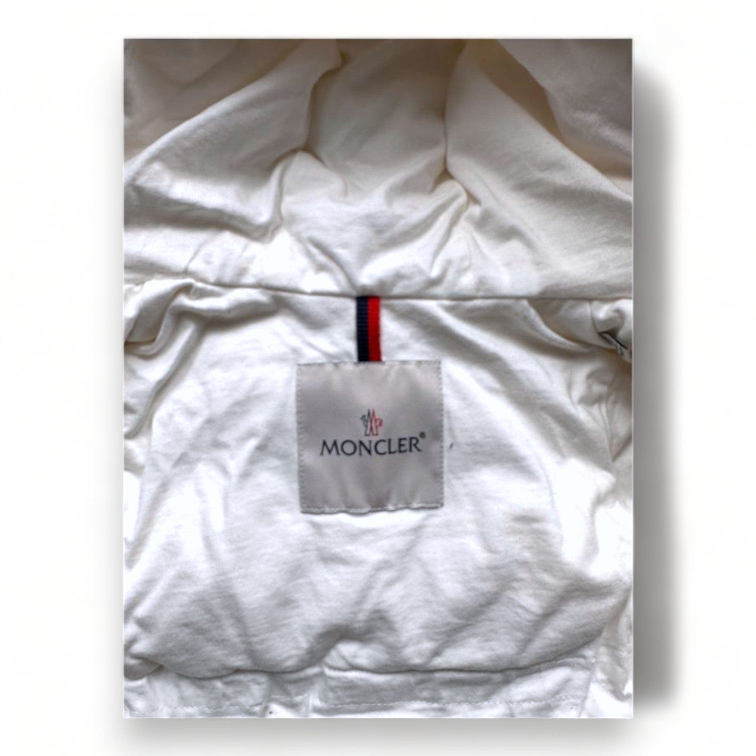 MONCLER - Neue weiße Daunenjacke - 9 Monate