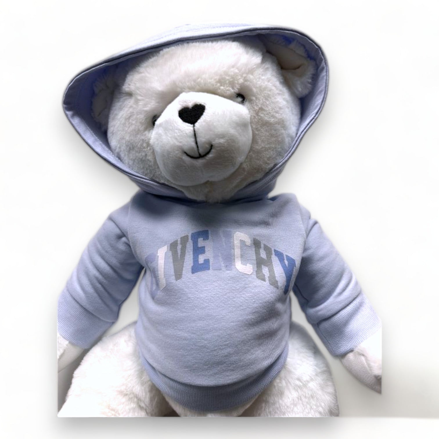 GIVENCHY - Peluche ours avec sweat bleu  - Taille unique