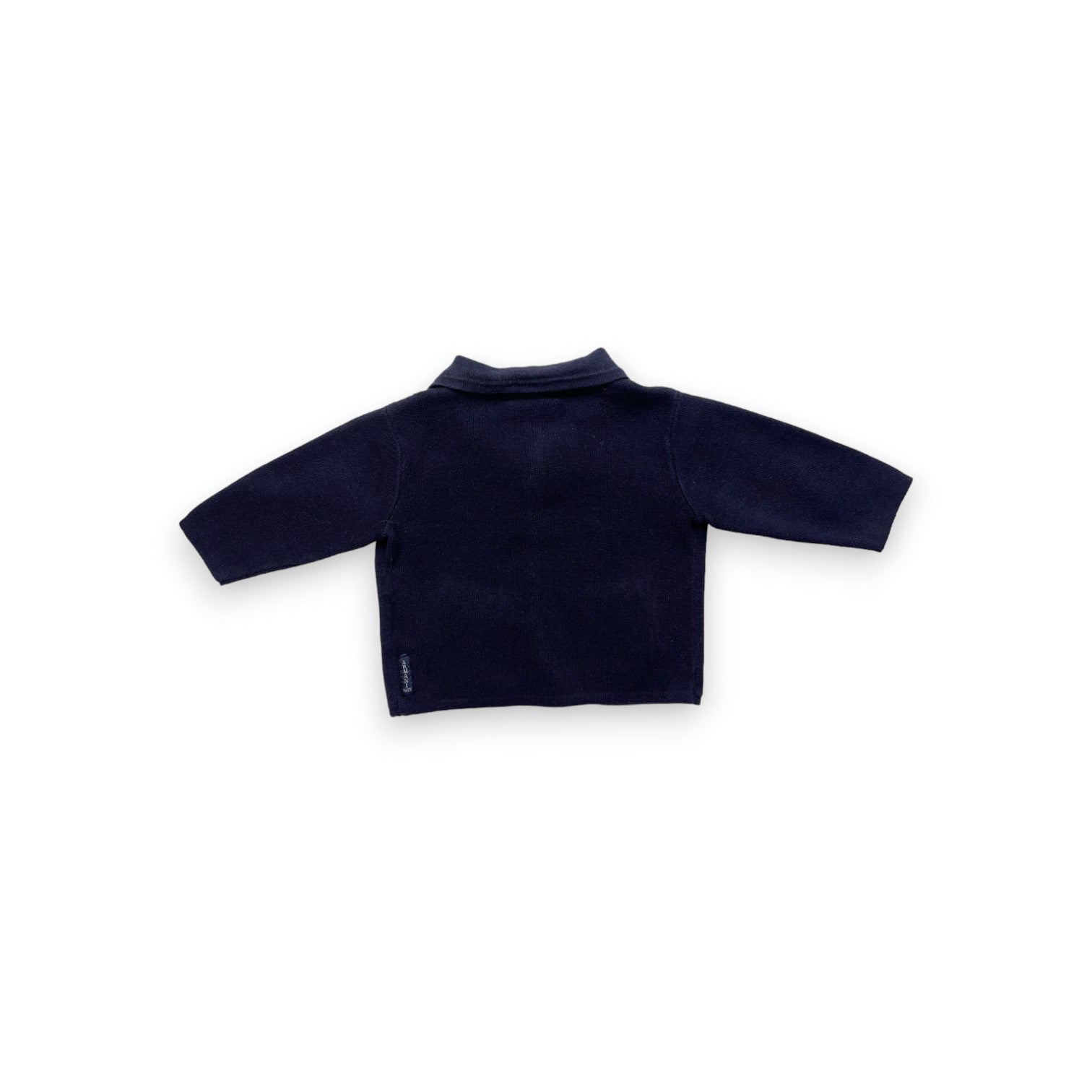 ARMANI BABY - Blazer en coton bleu marine - 3 mois