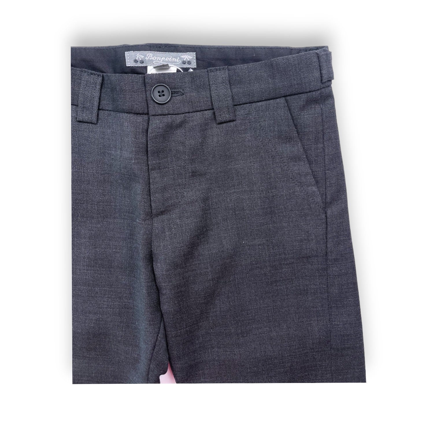 BONPOINT - Pantalon de costume gris (neuf) - 3 ans
