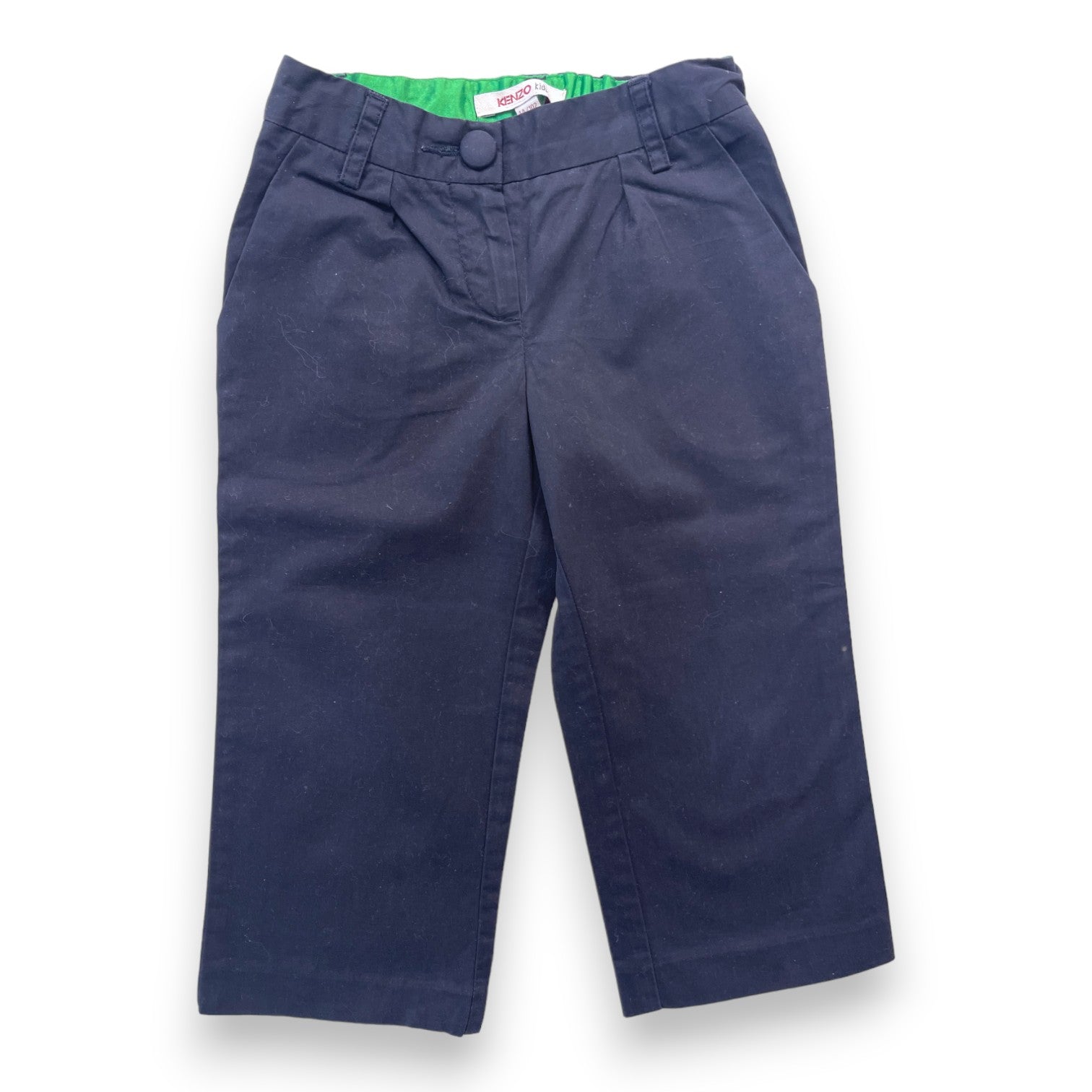 KENZO - Pantalon chino bleu marine - 4 ans