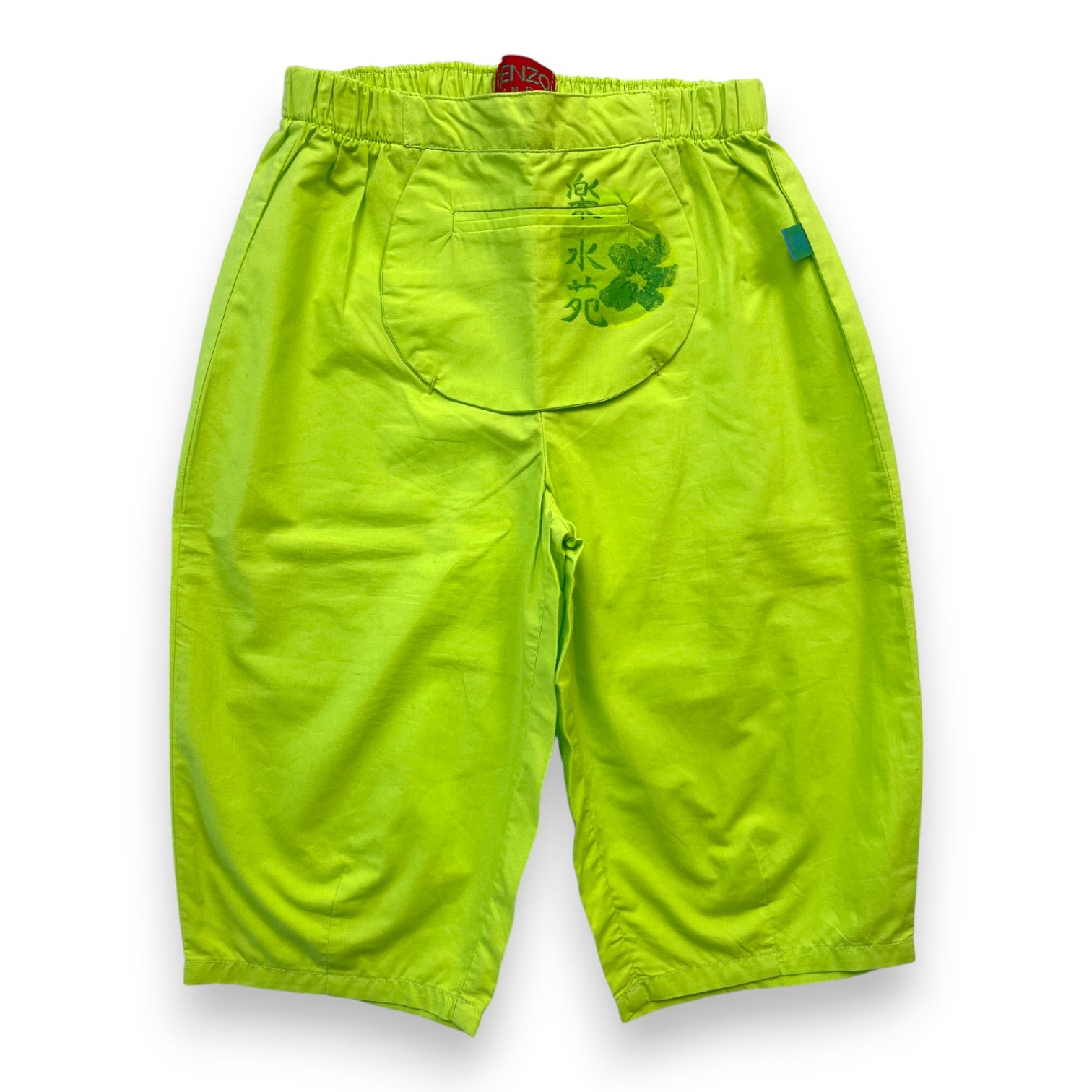 KENZO - Pantalon vert pomme en coton (neuf) - 18 mois