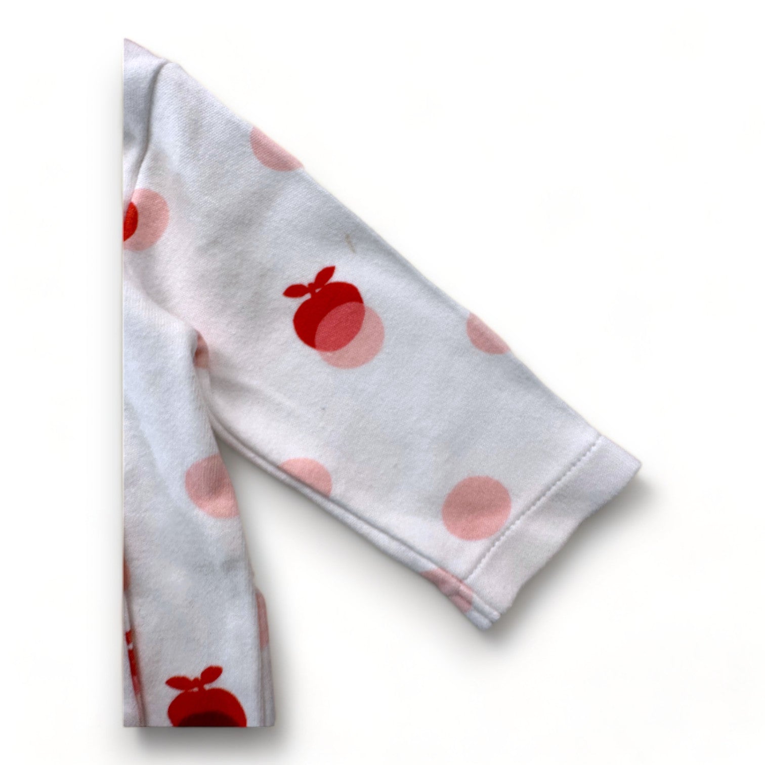 JACADI - Pyjama blanc imprimé pommes - 3 mois