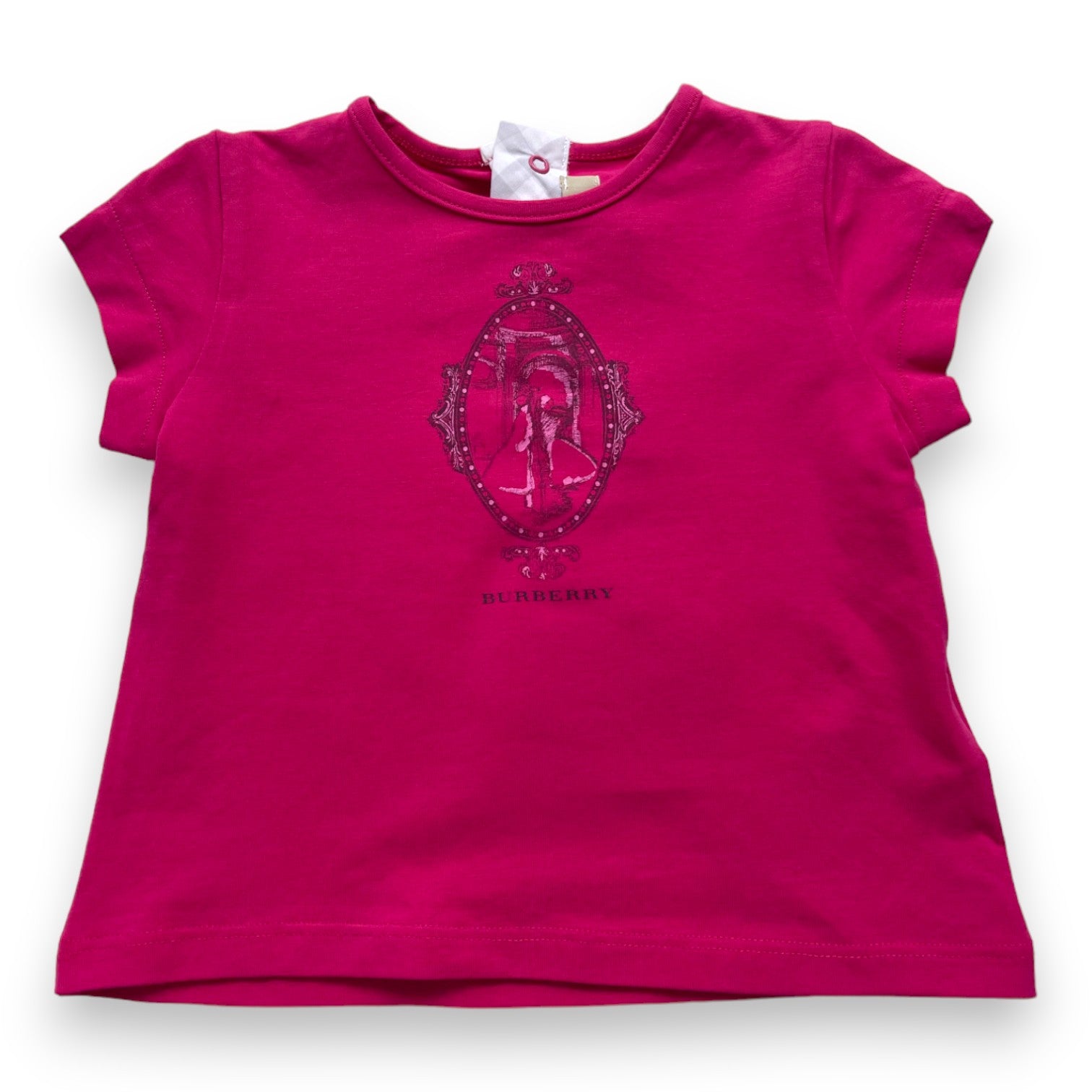 BURBERRY - T shirt rose (neuf) - 6 mois
