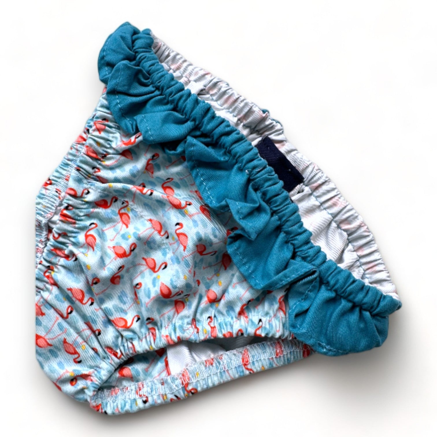 GILI'S SWIMWEAR - Culotte de bain bleue avec imprimés flamant rose - 12 mois