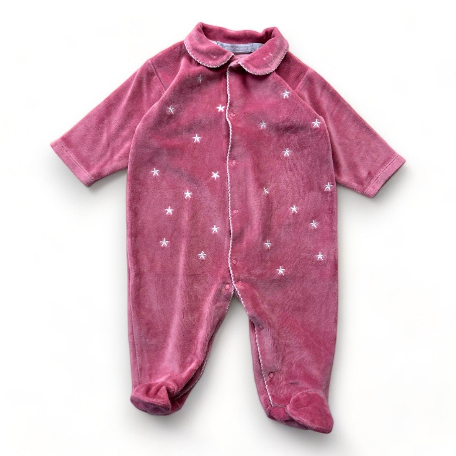 CARAMEL AU SUCRE - Pyjama rose avec étoiles - 6 mois