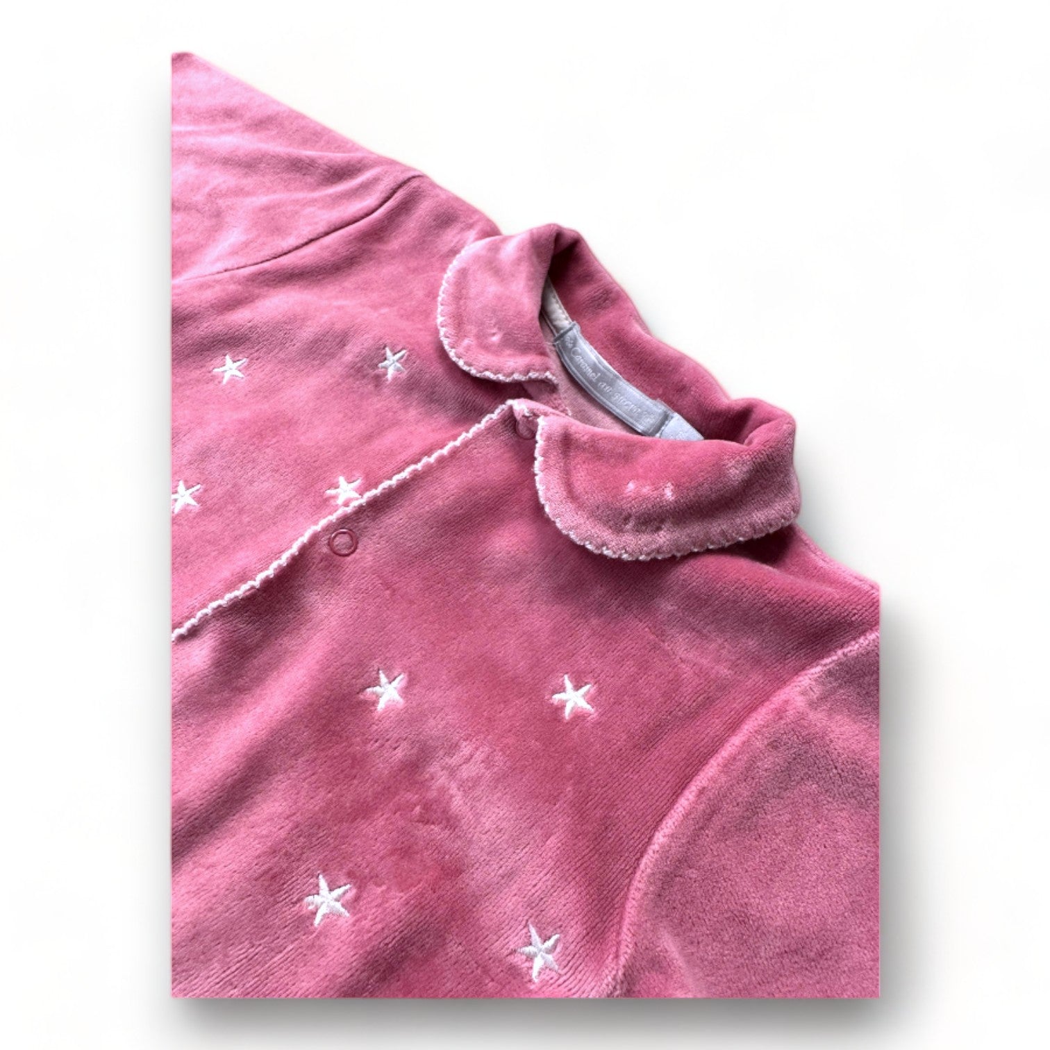 CARAMEL AU SUCRE - Pyjama rose avec étoiles - 6 mois